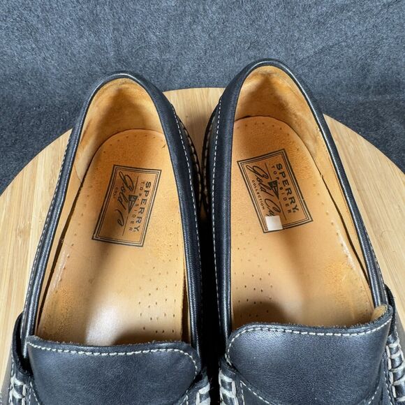 Sperry Gold Cup‎ Mens Penny Loafer Shoes Size 13 Black Leather Slip On - Picture 8 of 10